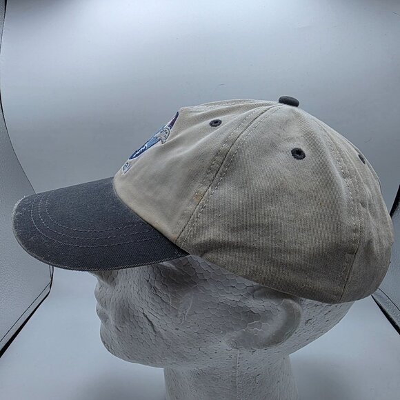 Ouray Sportswear Dolphin Lanai Hat Adjustable Tan Gray Cotton Baseball Cap - Picture 2 of 9